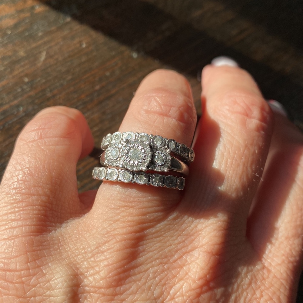 925 Stack Vintage Wedding Set